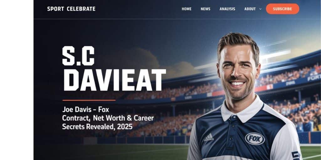 Joe Davis – FOX Contract, Net Worth & Career Secrets Revealed, 2025