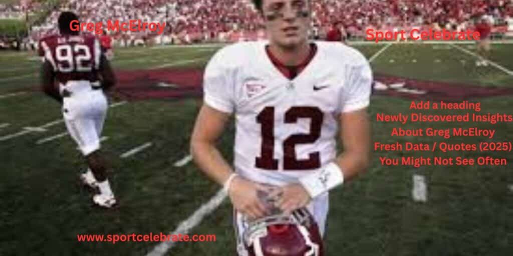  Newly Discovered Insights About Greg McElroy