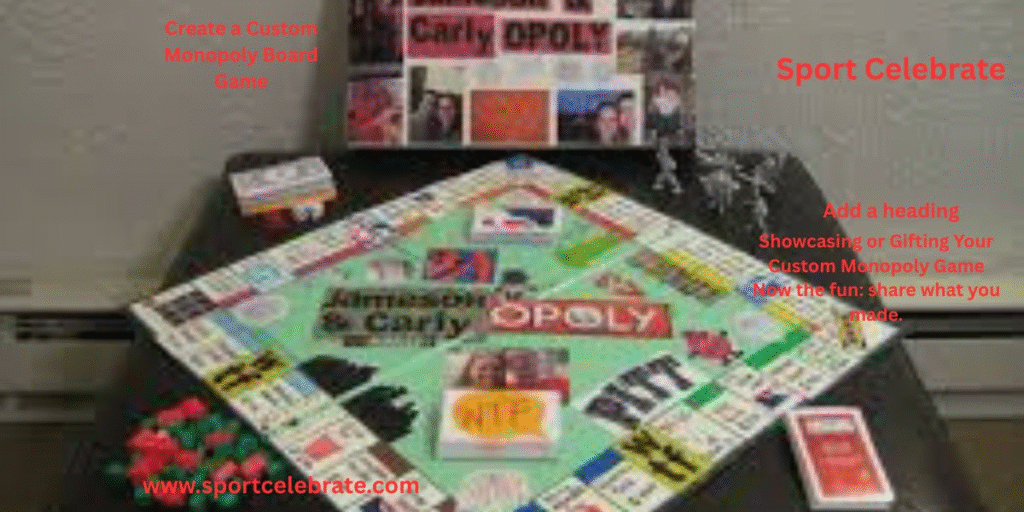 Showcasing or Gifting Your Custom Monopoly Game